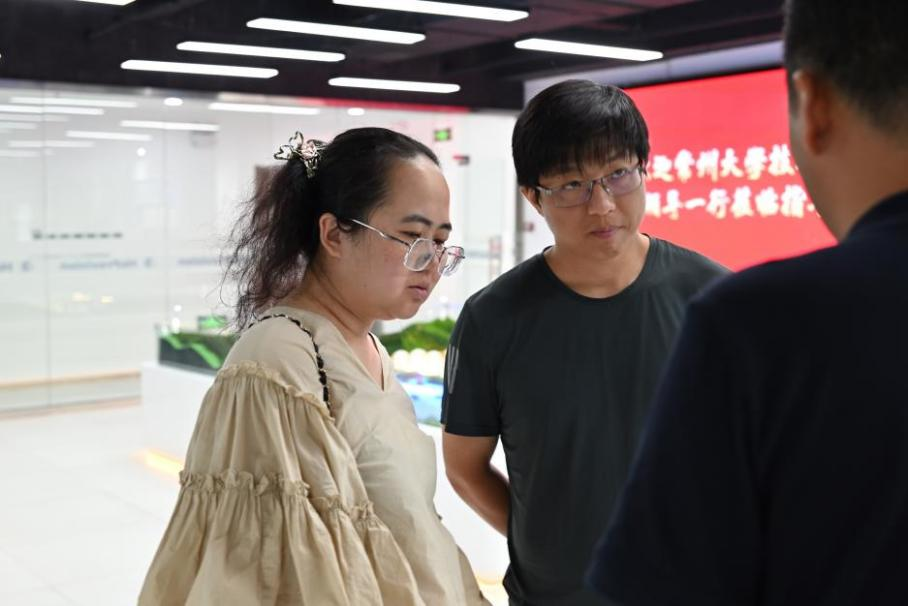 常州大學(xué)技術(shù)轉(zhuǎn)移中心陸奕仲、尹曉靚、楊勇老師一行赴航譜時(shí)代參觀交流
